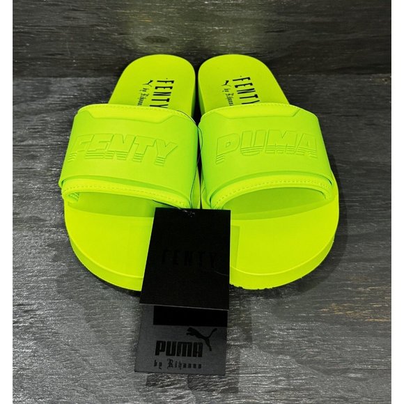Puma Fenty X Rihanna Surf Slide ‘Green Gecko’ 367747-04 Sz 7.5 Women’s - Picture 4 of 6